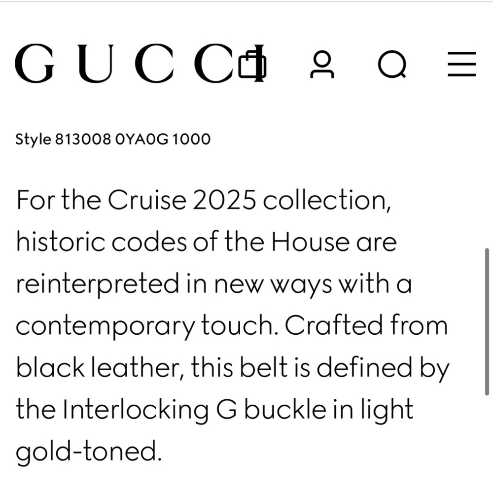 Gucci Belt interlocking G Buckle woman - Picture 11 of 12